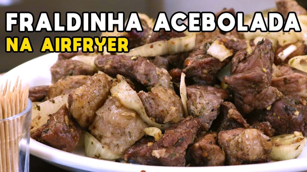Como Fazer Fraldinha Acebolada na Airfryer - Tv Churrasco